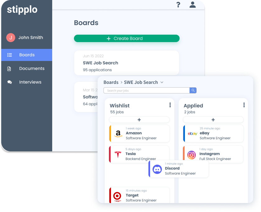 Stipplo Job Application Tracker Job Tracking Software